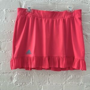 Adidas Skort Womens Adizero Climalite Activewear Ruffle Hem Sporty Athleisure L